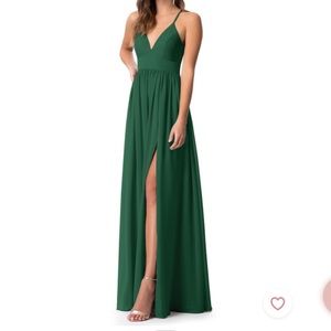 AZAZIE Aaida bridesmaid dress. Dark green Sz. A8